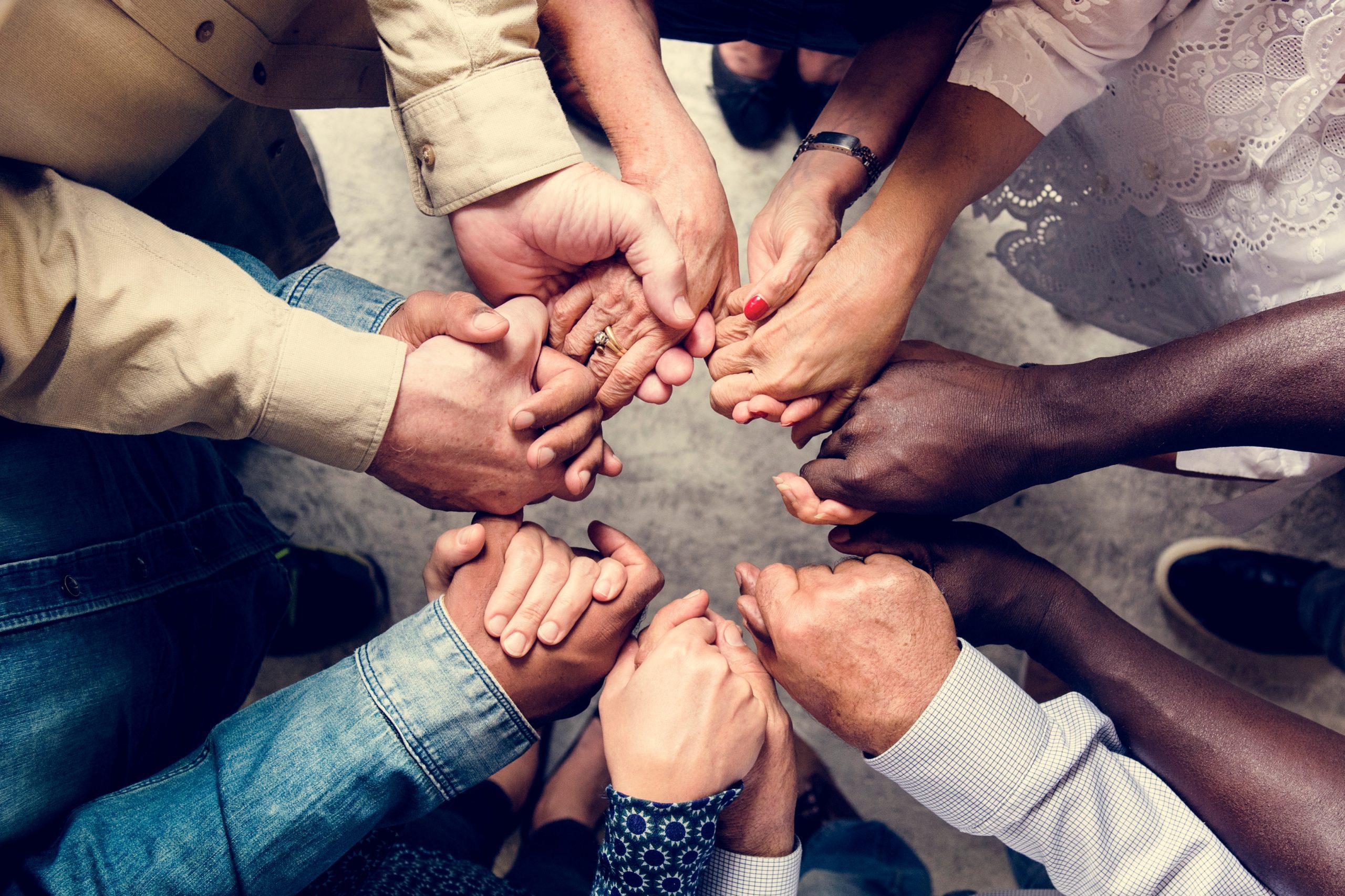 Group,Of,Diverse,Hands,Holding,Each,Other,Support,Together,Teamwork